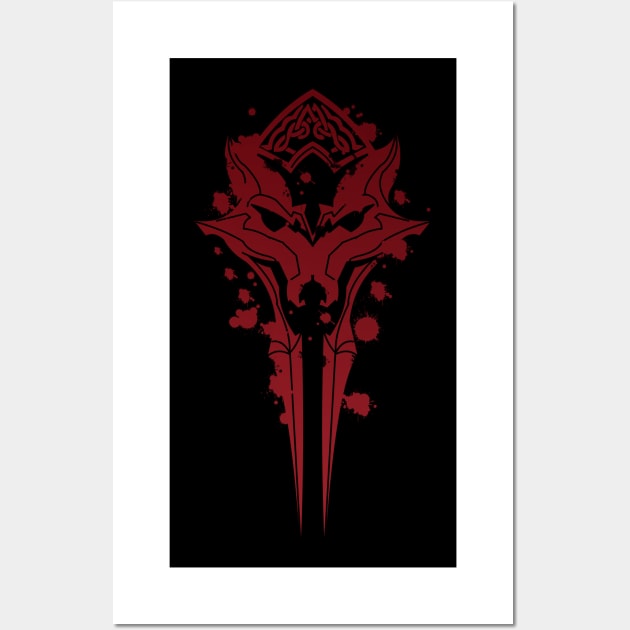 Greymoor blood splatter Wall Art by Rackham